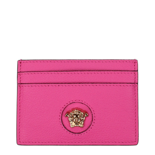 Versace Pink Leather Cardholders