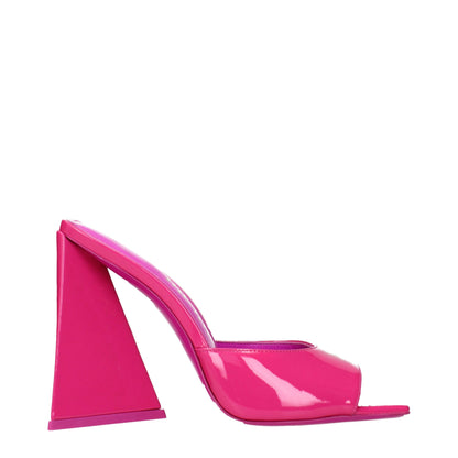 The Attico Pink Leather Platforms