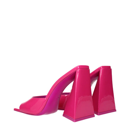 The Attico Pink Leather Platforms