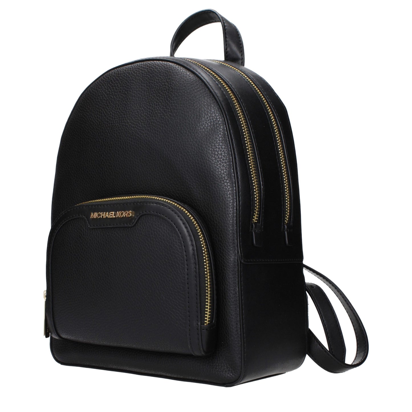 Michael Kors Black Leather Backpacks
