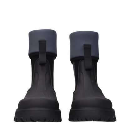 Christian Dior Black Cotton Ankle Boots