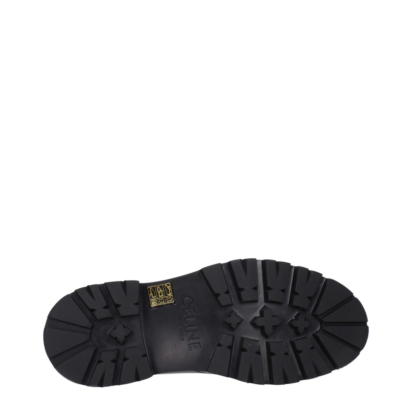 Celine Black Leather Oxfords And Derbies