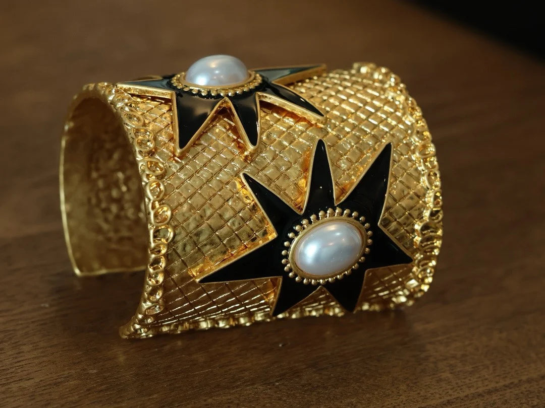 Pulsera retro de estrella de mar de la serie medieval de moda con personalidad retro francesa