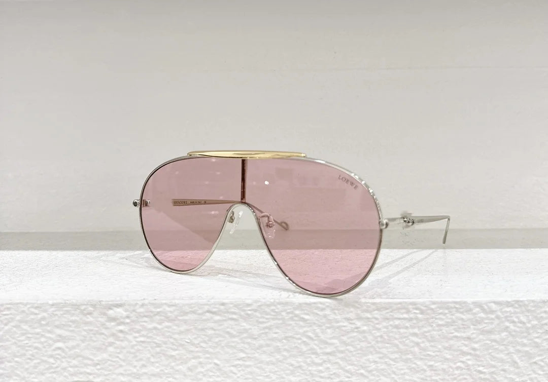 Gafas de sol y antiviento de metal