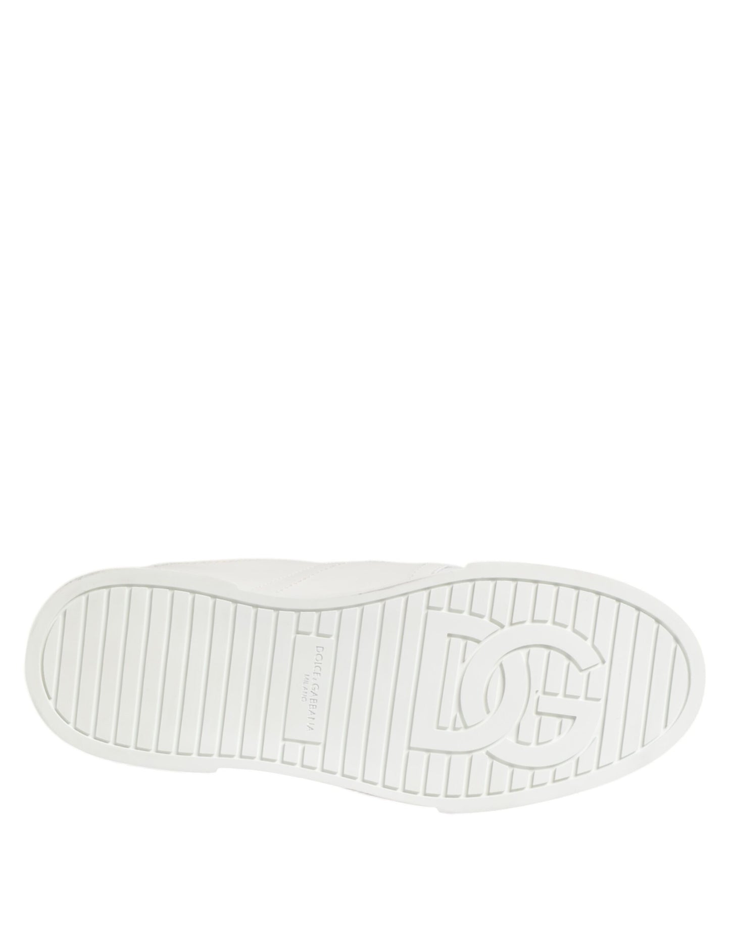 Dolce & Gabbana White Logo Plaque Low Top Men Sneakers Shoes