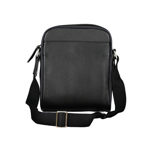 La Martina Black Leather Shoulder Bag