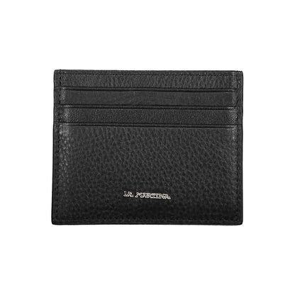 La Martina Black Leather Wallet