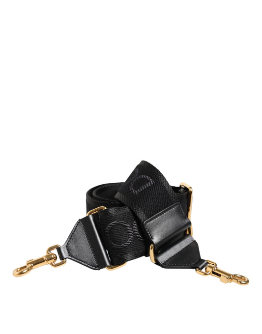 Dolce & Gabbana Black Solid Viscose Bag Shoulder Strap