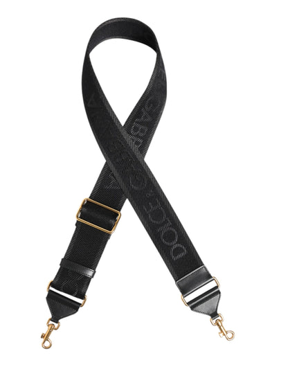 Dolce & Gabbana Black Solid Viscose Bag Shoulder Strap