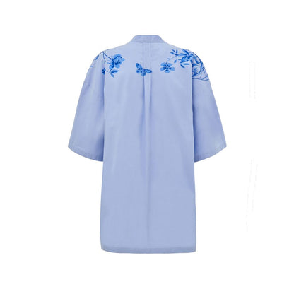Gucci Blue Cotton Shirt