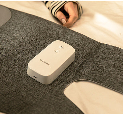 Masajeador de piernas eléctrico para el hogar, masajeador de piernas portátil con compresas calientes y presión de aire.