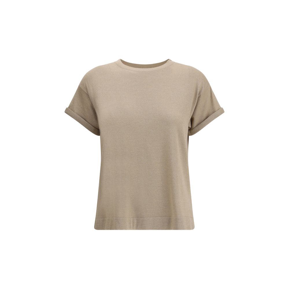Brunello Cucinelli cashmere glitter T-shirt
