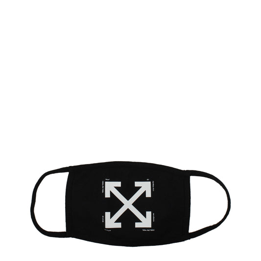 Off-White Black Cotton Facemasks