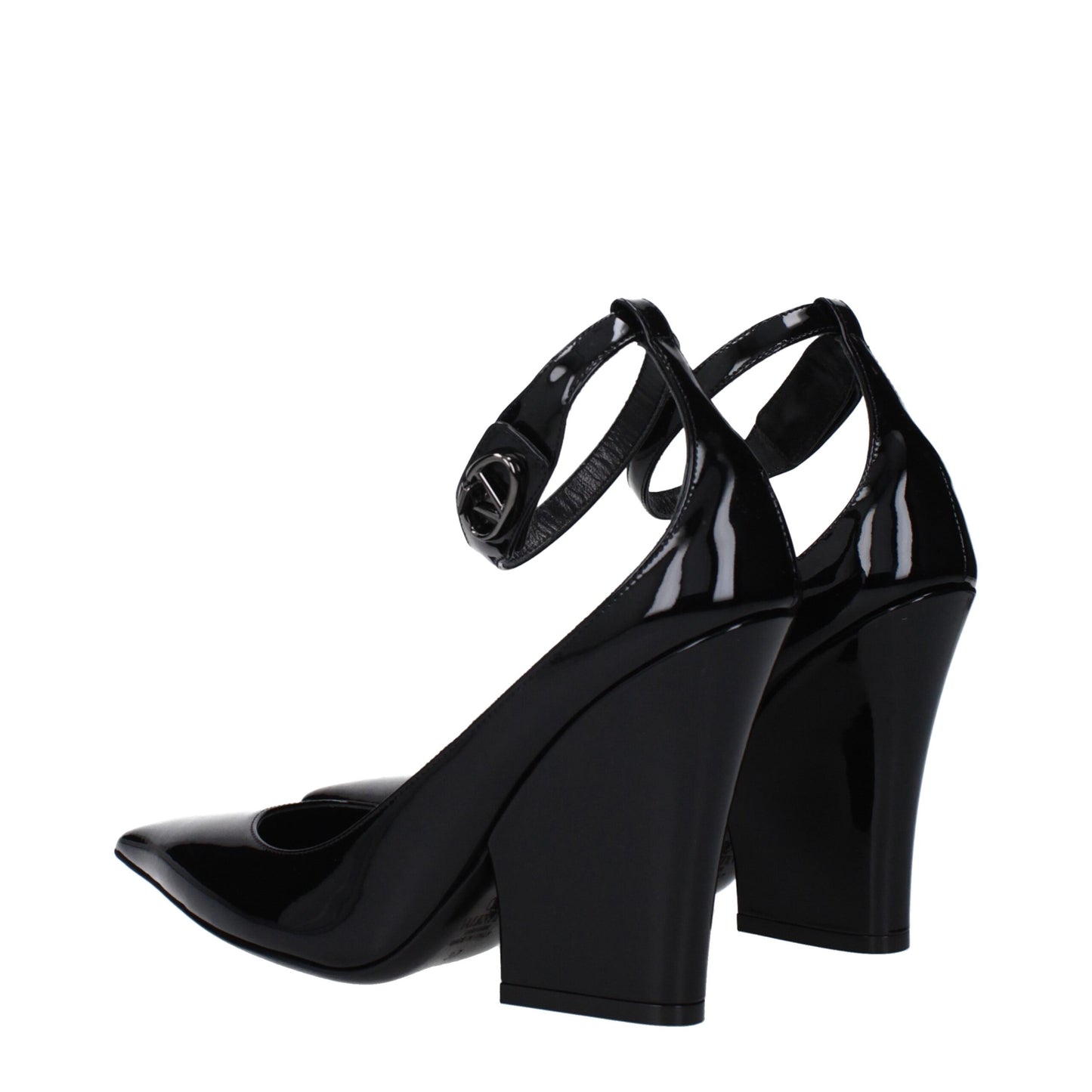 Valentino Garavani Black Leather Platforms Pumps