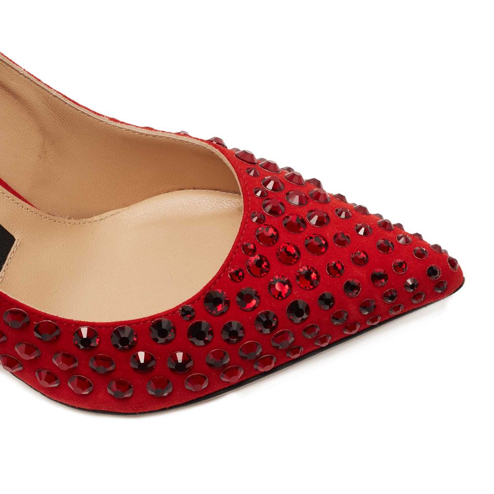 Sergio Rossi Red Calfskin Pump