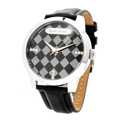 Marc Ecko Black Leather Watch