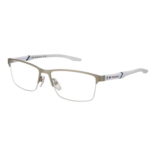 BMW Motorsport Silver Men Glasses Frame