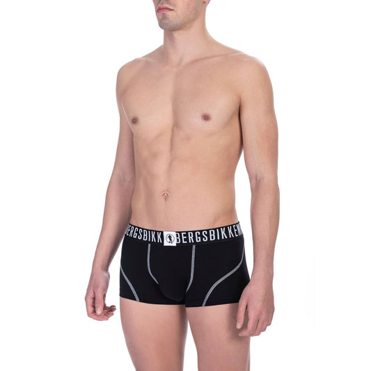 Bikkembergs Black Cotton Men's Trunk Pack