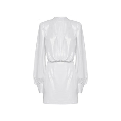 BLANCA VITA Abelia Laminated Mini Dress