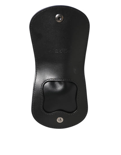 Dolce & Gabbana Blue Exotic Skin Coin Condom Case Holder Pocket Wallet