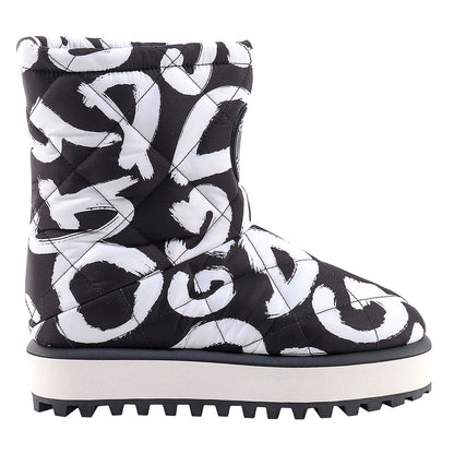 Dolce & Gabbana Black Nylon Men Boot