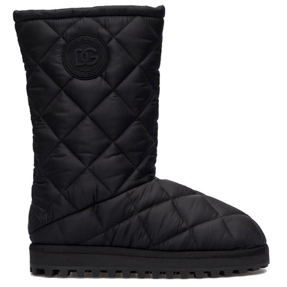 Dolce & Gabbana Black Nylon Men Boot