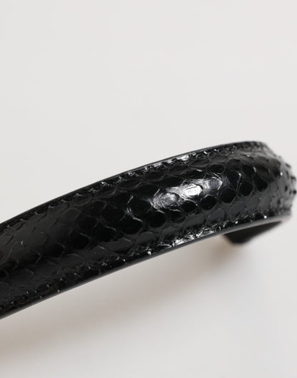 Dolce & Gabbana Black Small Ayers Leather Bag Handle Women Shoulder Strap