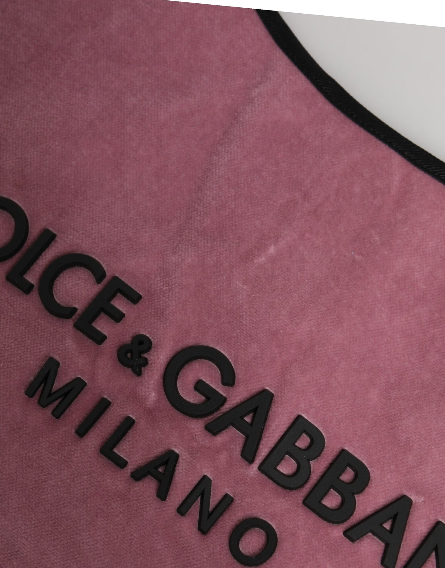 Dolce & Gabbana Pink Cotton Velvet DG MILANO Shoulder Shopping Borse Bag
