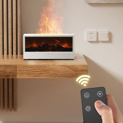 Máquina de aromaterapia con llama de chimenea simulación 3D. Gran pulverización, humidificador