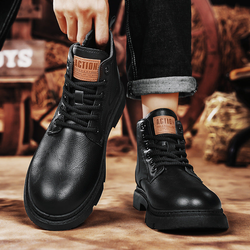 Men British style short boots