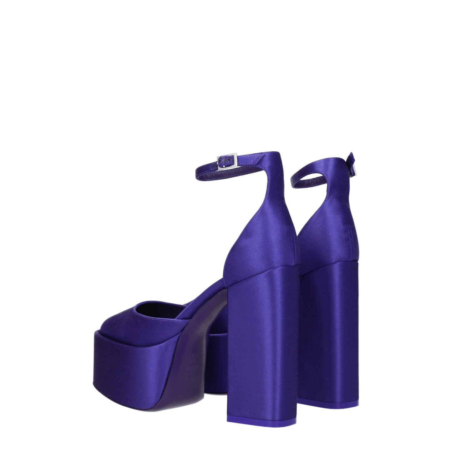 Paris Texas Purple Satin Platforms