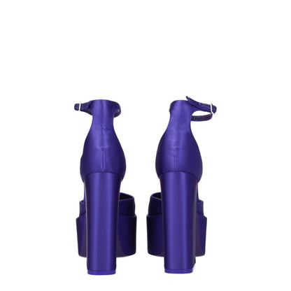 Paris Texas Purple Satin Platforms