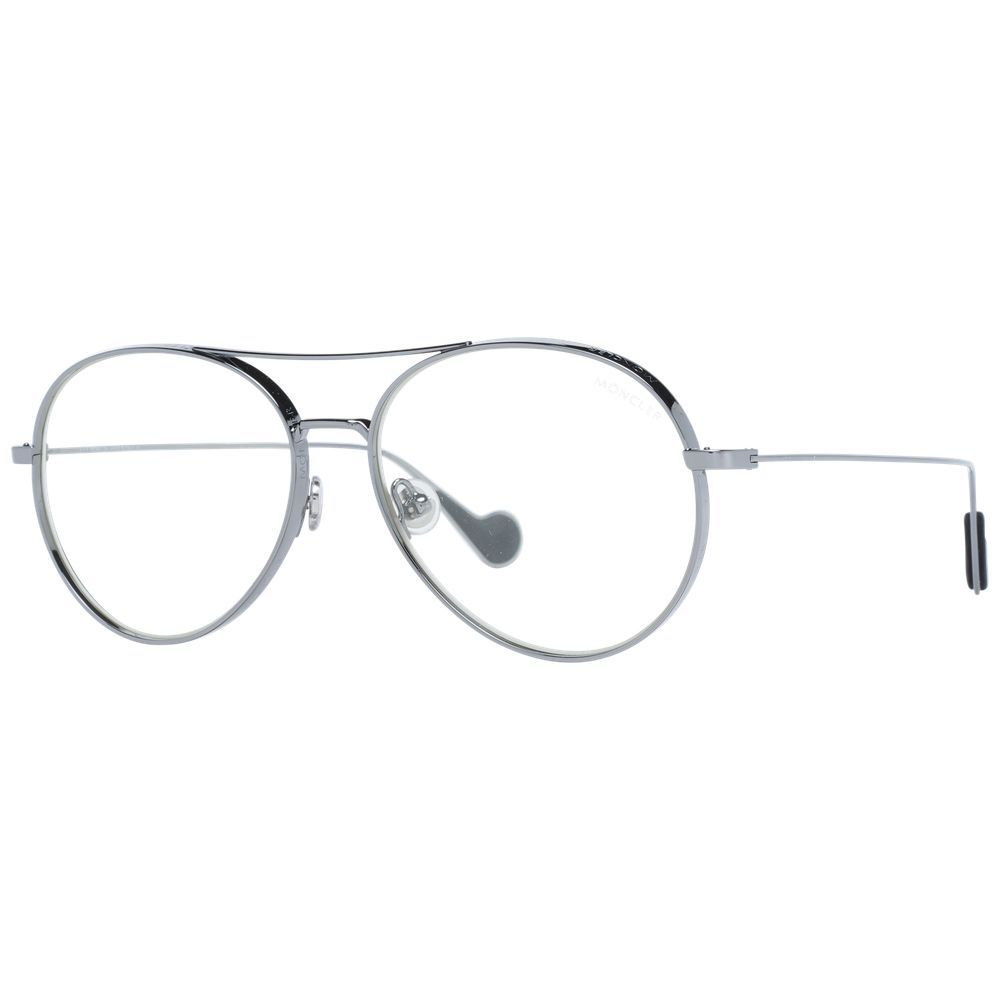 Moncler Gray Metal Glasses Frame