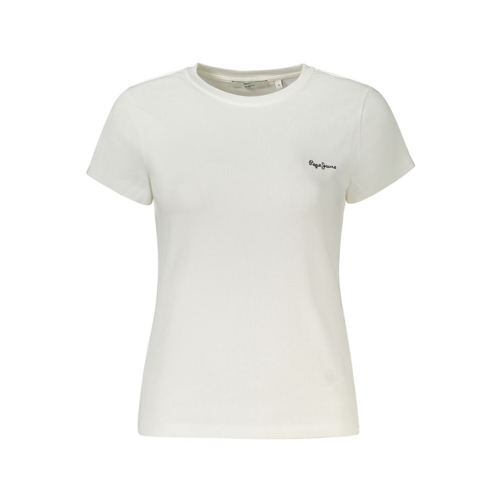 Pepe Jeans White Cotton Women T-Shirt