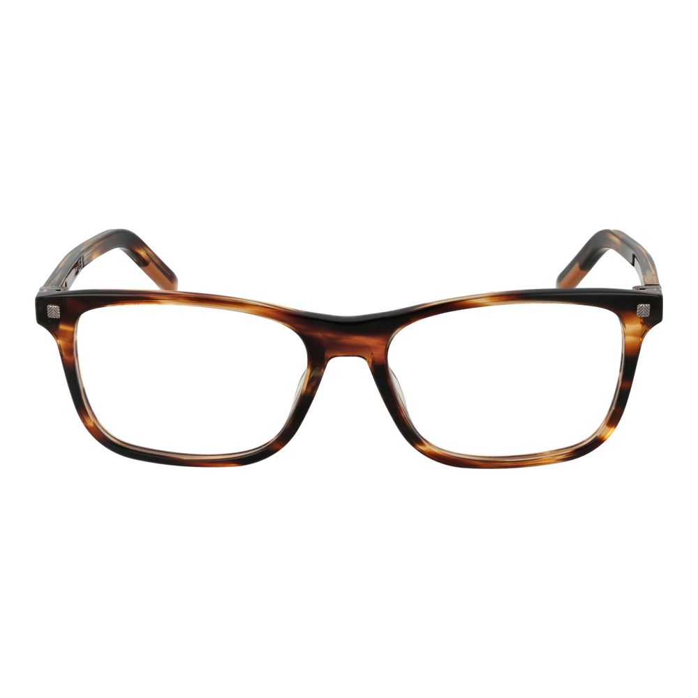 Ermenegildo Zegna Brown Men Glasses Frame