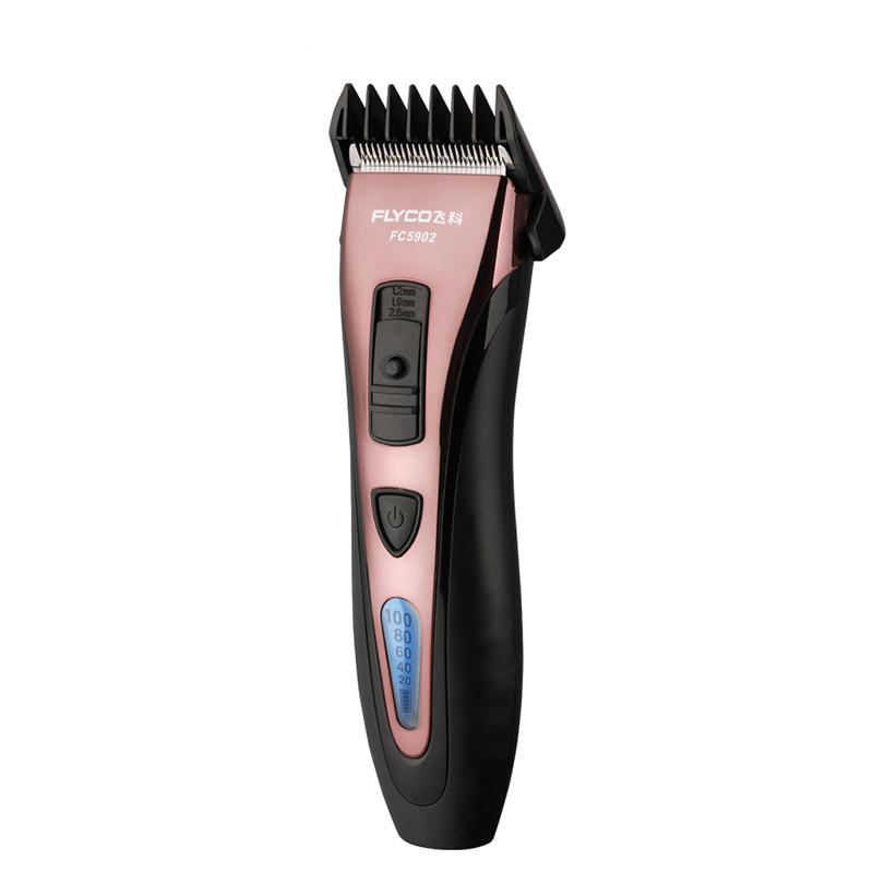 Cortapelos eléctrico profesional FLYCO de acero inoxidable, resistente al agua, para hombre FC5902