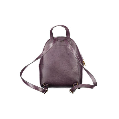 Coccinelle Purple Leather Women Backpack