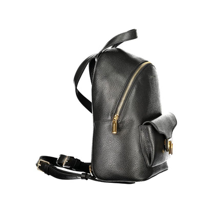 Coccinelle Black Leather Women Backpack