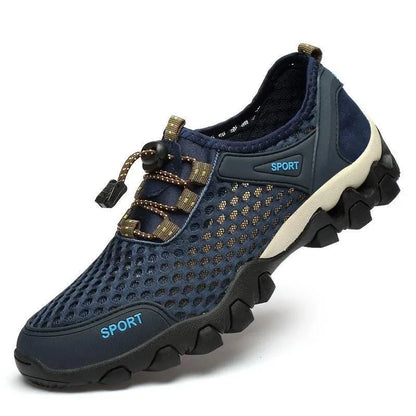 Zapatos deportivos de malla para hombre, transpirables, ligeros, antideslizantes