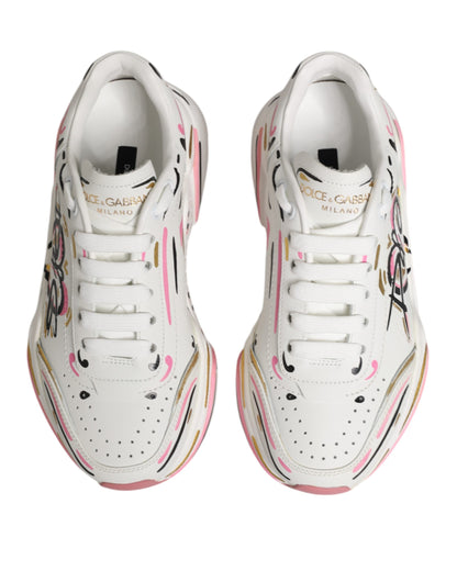 Dolce & Gabbana Multicolor Hand Painted DAYMASTER Sneaker Shoes