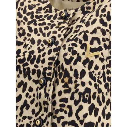 Valentino Leopard-print long Vest