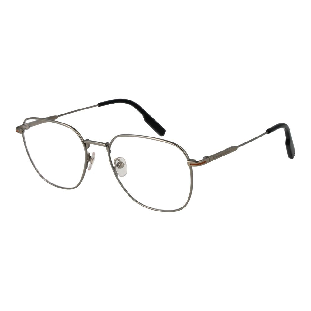 Ermenegildo Zegna Silver Men Glasses Frame