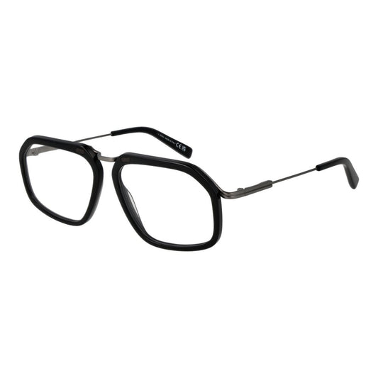 Ermenegildo Zegna Black Men Glasses Frame