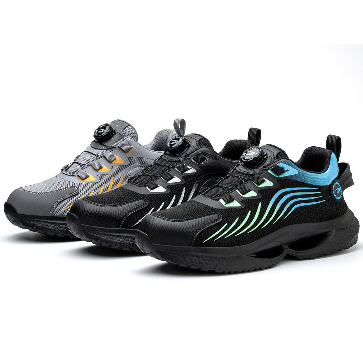 Zapatillas de seguridad con punta de acero, antideslizantes, resistentes al desgaste