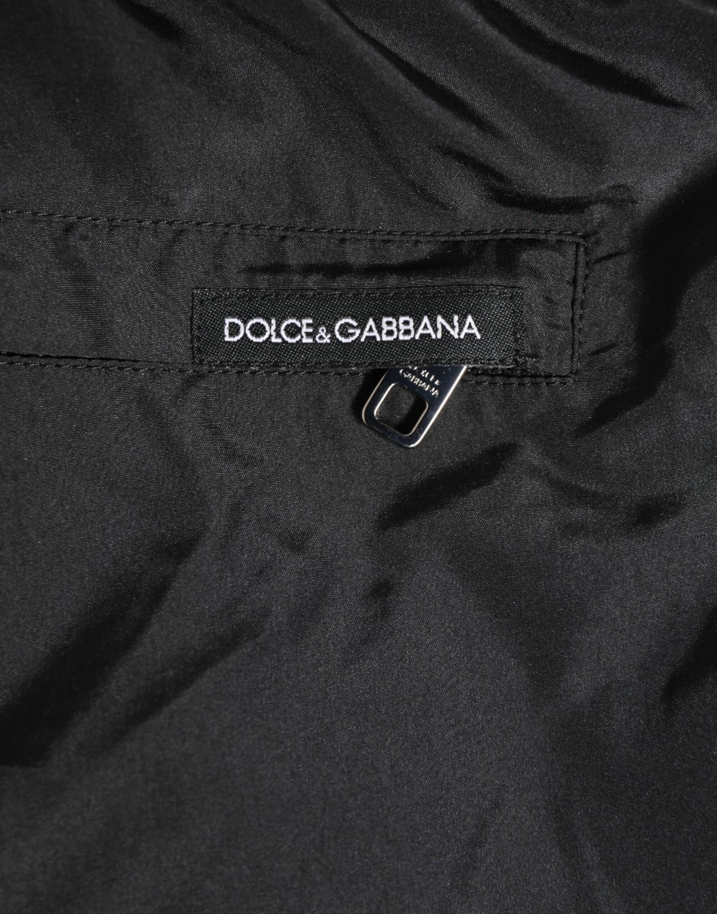 Dolce & Gabbana Black Nylon KING Sideband Men Boxer Shorts Swimwear