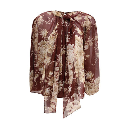Dolce & Gabbana Silk chiffon floral Shirt