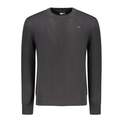Tommy Hilfiger Black Cotton Men Sweater