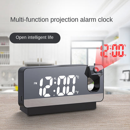 Reloj electrónico para estudiantes, LED, pantalla grande, espejo, despertador inteligente, luminoso, temperatura y humedad