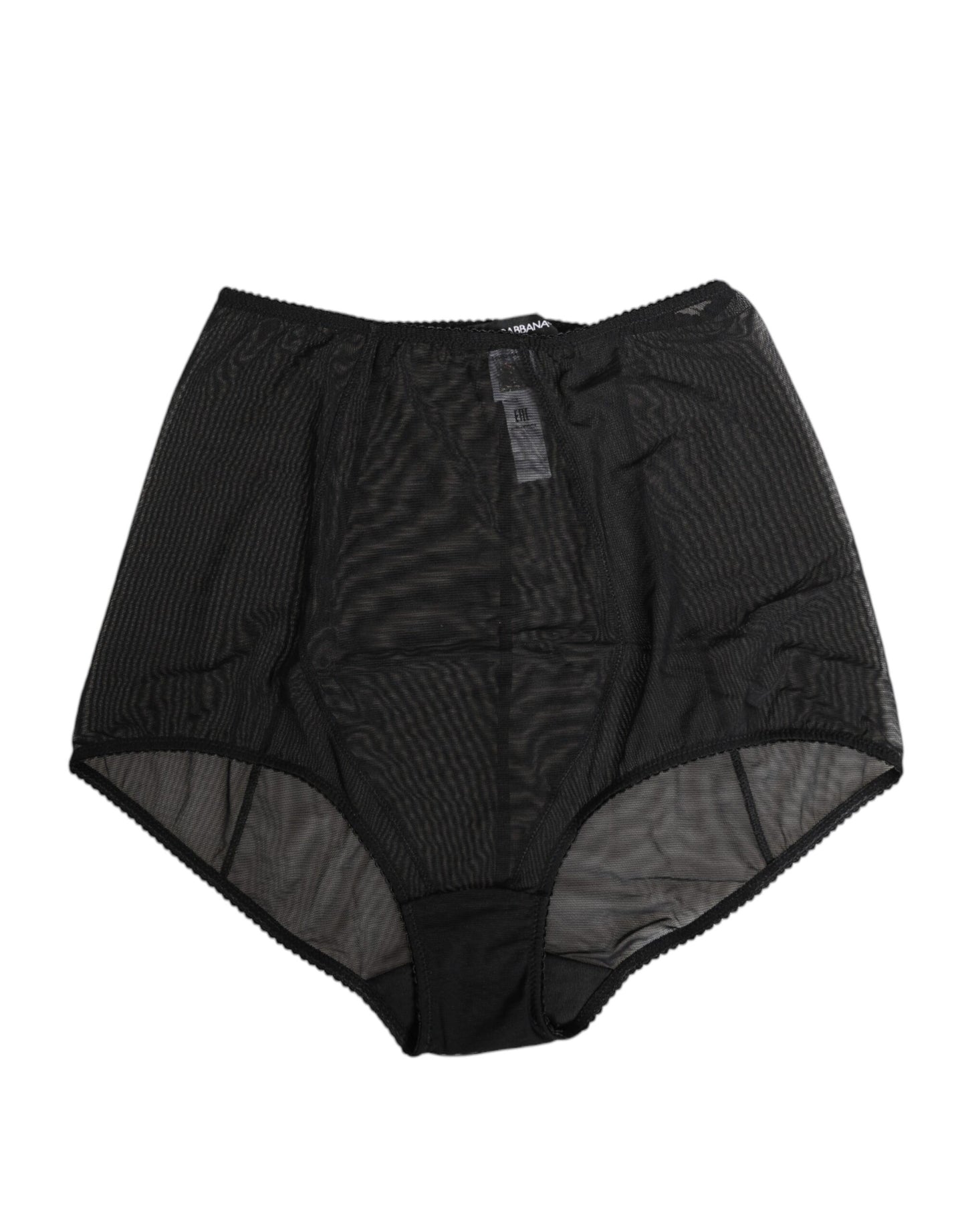 Dolce & Gabbana Black High Waist Mesh Sheer Shapewear Underwear