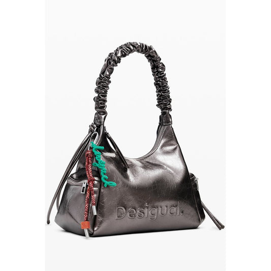 Desigual Bronze Polyethylene Women Handbag